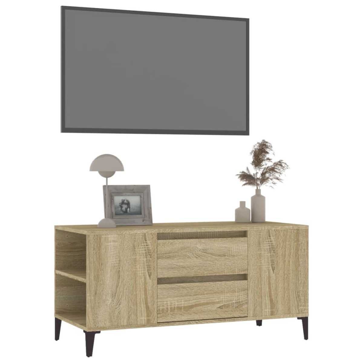 vidaXL Έπιπλο Τηλεόρασης Sonoma Δρυς 102x44,5x50 εκ. Επεξ. Ξύλο