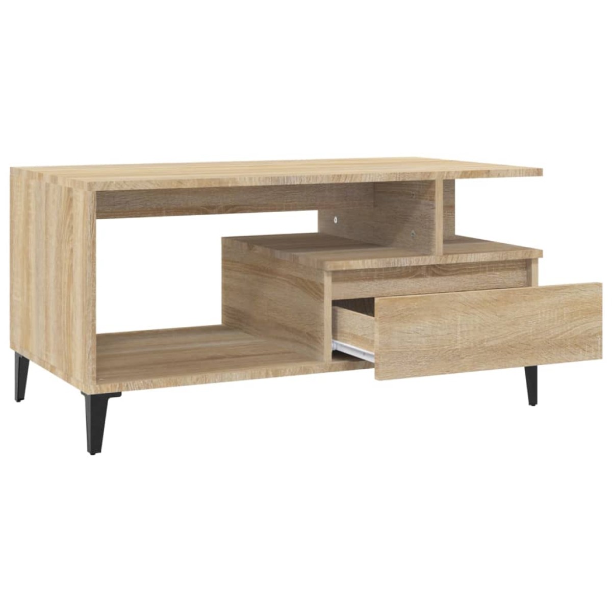 vidaXL Τραπεζάκι Σαλονιού Sonoma Δρυς 90x49x45 εκ. Επεξεργασμένο Ξύλο