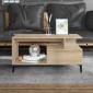 vidaXL Τραπεζάκι Σαλονιού Sonoma Δρυς 90x49x45 εκ. Επεξεργασμένο Ξύλο