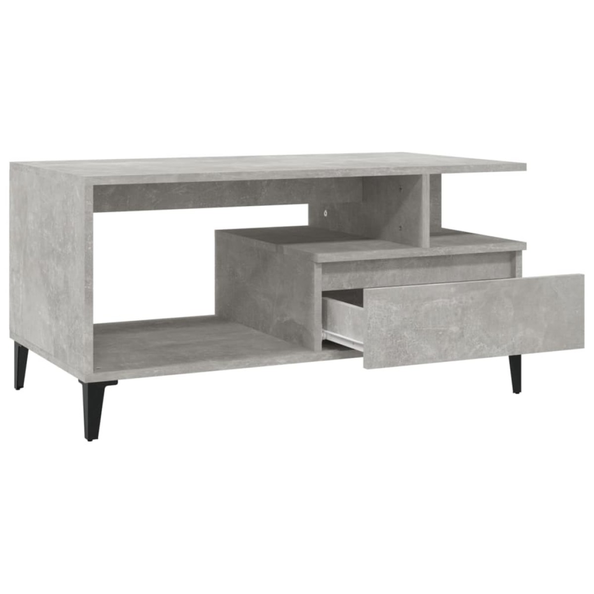 vidaXL Τραπεζάκι Σαλονιού Γκρι Σκυρ. 90x49x45 εκ. Επεξεργασμένο Ξύλο