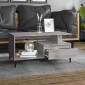 vidaXL Τραπεζάκι Σαλονιού Γκρι Sonoma 90x49x45 εκ.Επεξεργασμένο Ξύλο