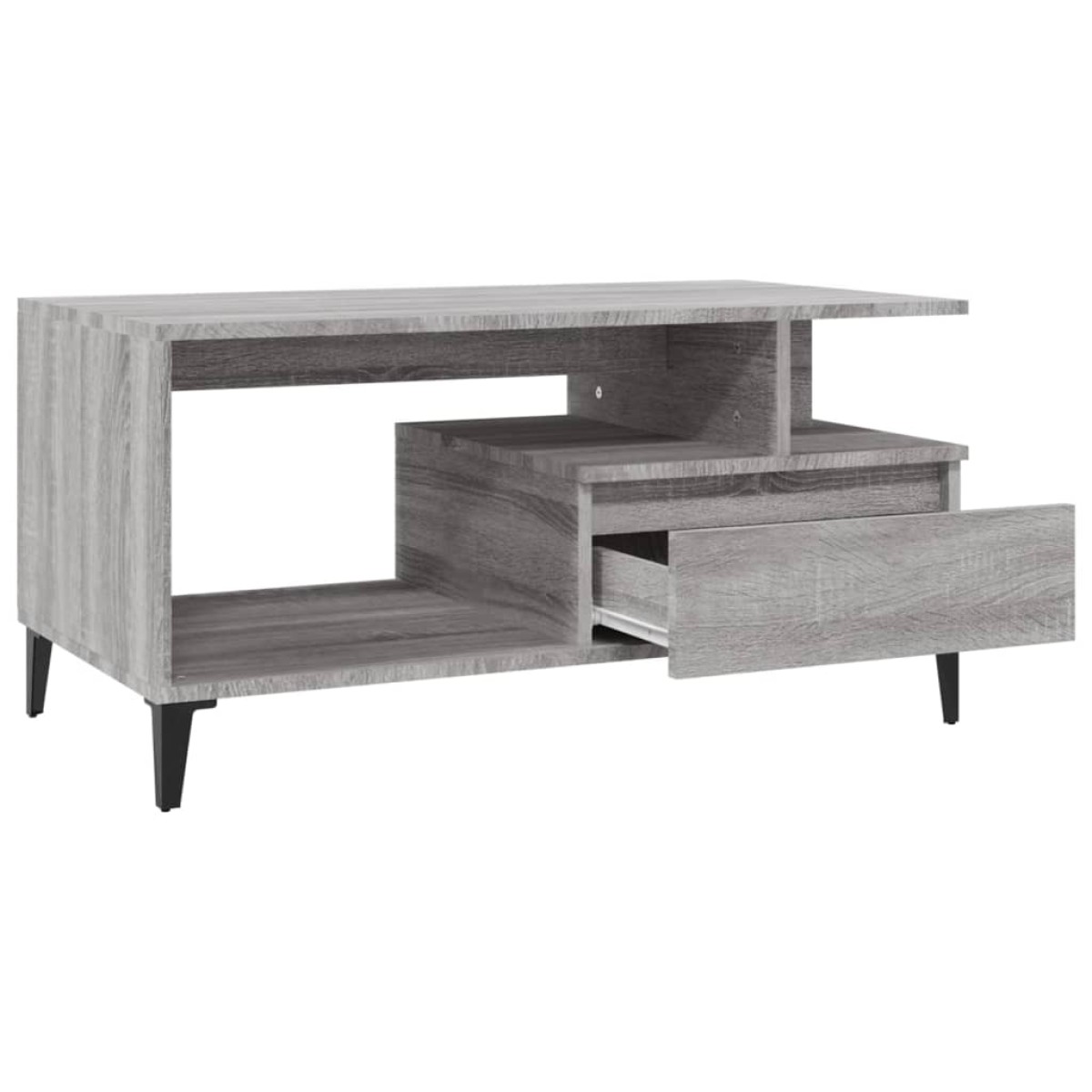 vidaXL Τραπεζάκι Σαλονιού Γκρι Sonoma 90x49x45 εκ.Επεξεργασμένο Ξύλο