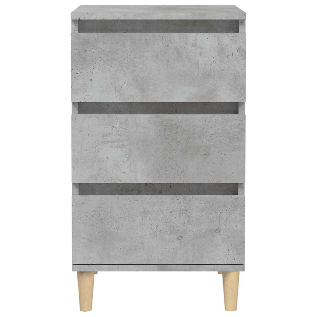 vidaXL Κομοδίνο Γκρι Σκυρ. 40x35x70 εκ. από Επεξεργασμένο Ξύλο