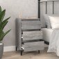 vidaXL Κομοδίνο Γκρι Sonoma 40x35x70 εκ. από Επεξεργασμένο Ξύλο