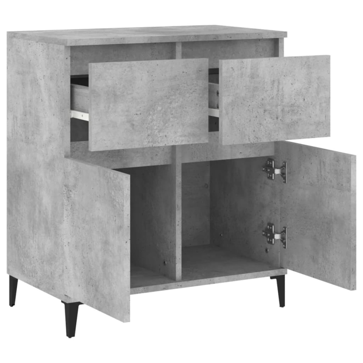 vidaXL Ντουλάπι Γκρι Σκυροδέματος 60x35x70 εκ. Επεξεργασμένο Ξύλο