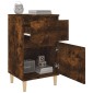 vidaXL Κομοδίνα 2 τεμ. Καπνιστή Δρυς 40x35x70 εκ.