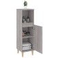 vidaXL Ντουλάπι Μπάνιου Γκρι Sonoma 30x30x100 εκ. Επεξεργασμένο Ξύλο
