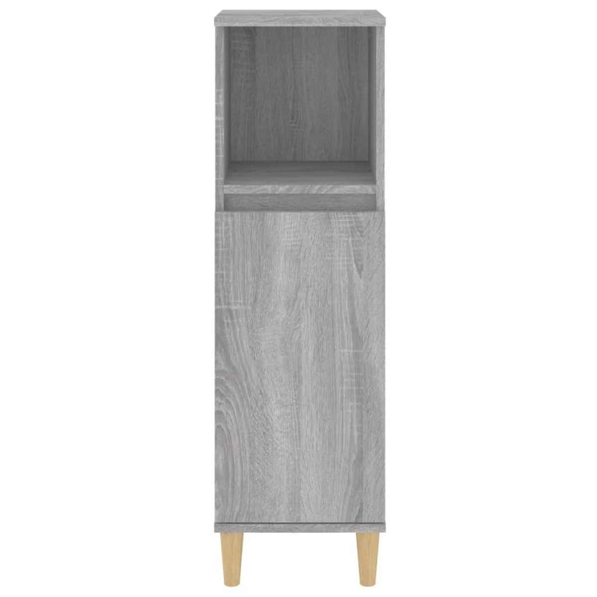 vidaXL Ντουλάπι Μπάνιου Γκρι Sonoma 30x30x100 εκ. Επεξεργασμένο Ξύλο