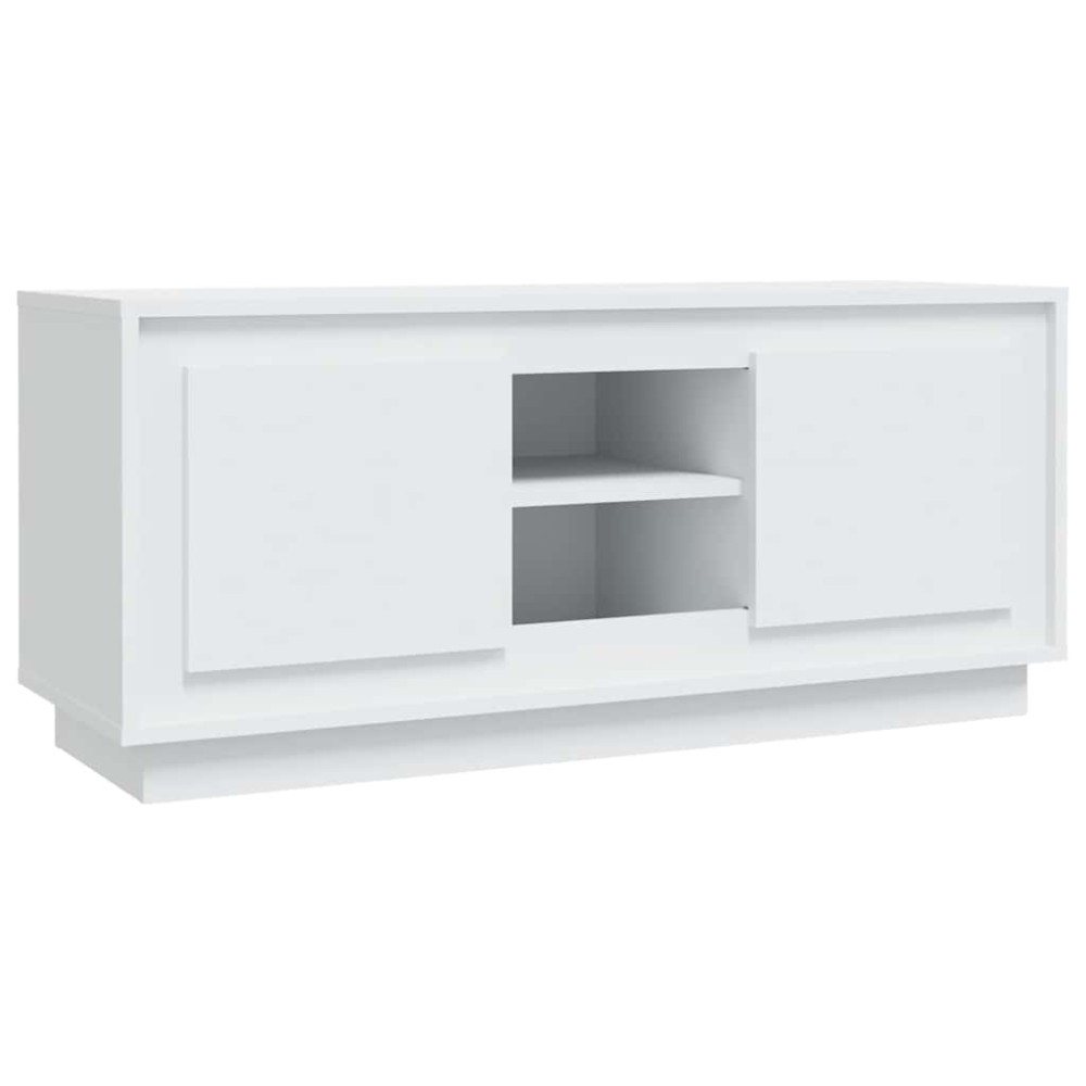 vidaXL Έπιπλο Τηλεόρασης Λευκό 102x35x45 εκ. από Επεξεργασμένο Ξύλο