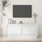 vidaXL Τραπεζάκι Σαλονιού Γυαλ. Λευκό 102x50x44 εκ. Επεξεργ. Ξύλο