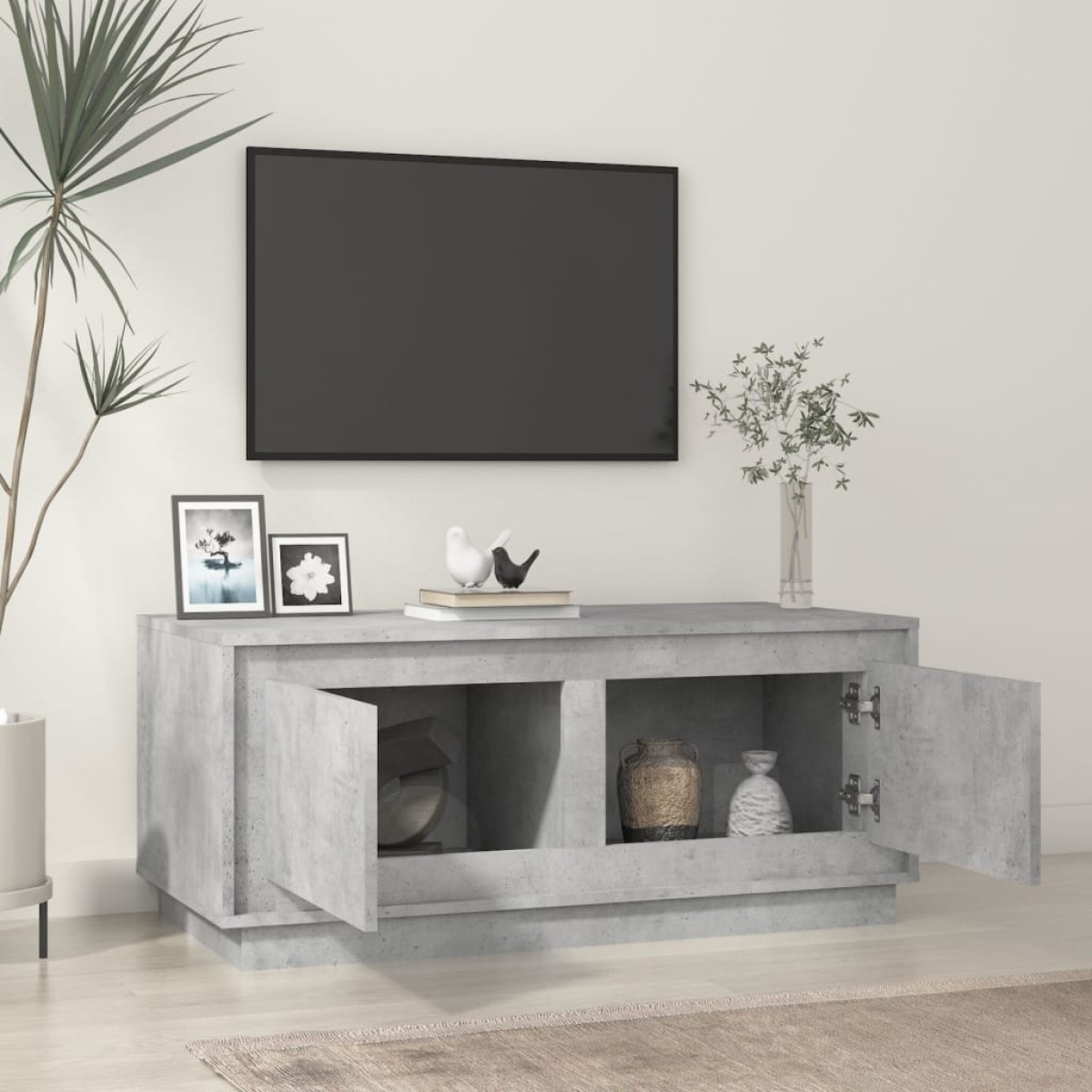 vidaXL Τραπεζάκι Σαλονιού Γκρι Σκυρ. 102x50x44 εκ. Επεξεργασμένο Ξύλο