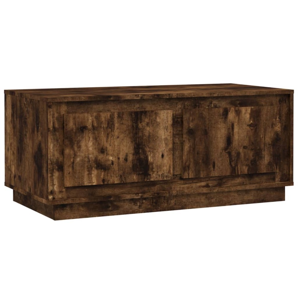 vidaXL Τραπεζάκι Σαλονιού Καπνιστή Δρυς 102x50x44 εκ. Επεξεργασμ. Ξύλο