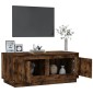 vidaXL Τραπεζάκι Σαλονιού Καπνιστή Δρυς 102x50x44 εκ. Επεξεργασμ. Ξύλο