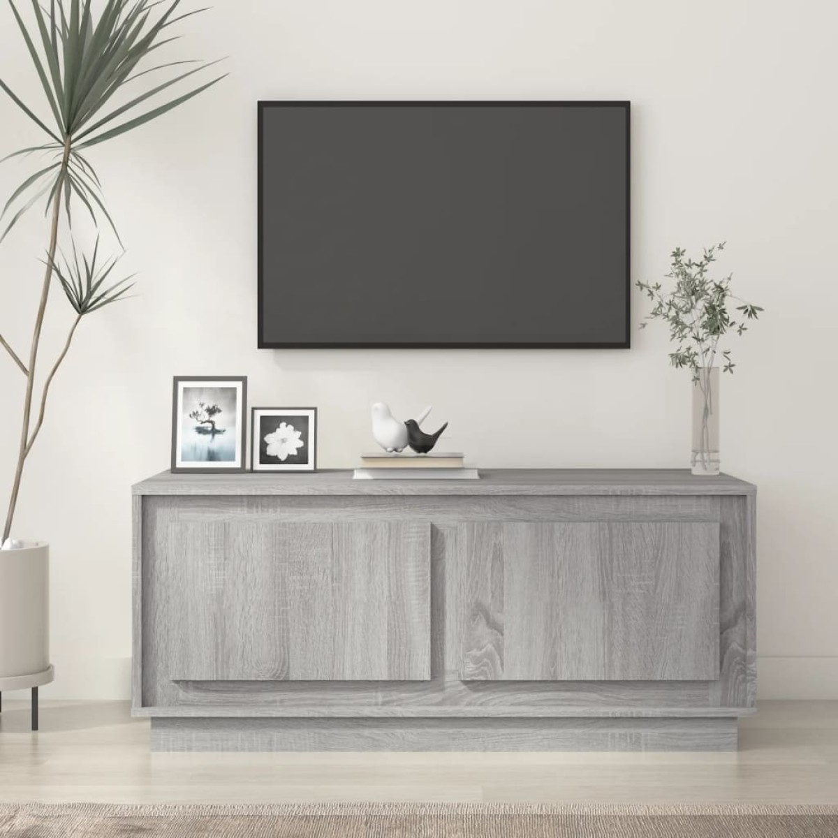 vidaXL Τραπεζάκι Σαλονιού Γκρι Sonoma 102x50x44 εκ. Επεξεργασμένο Ξύλο