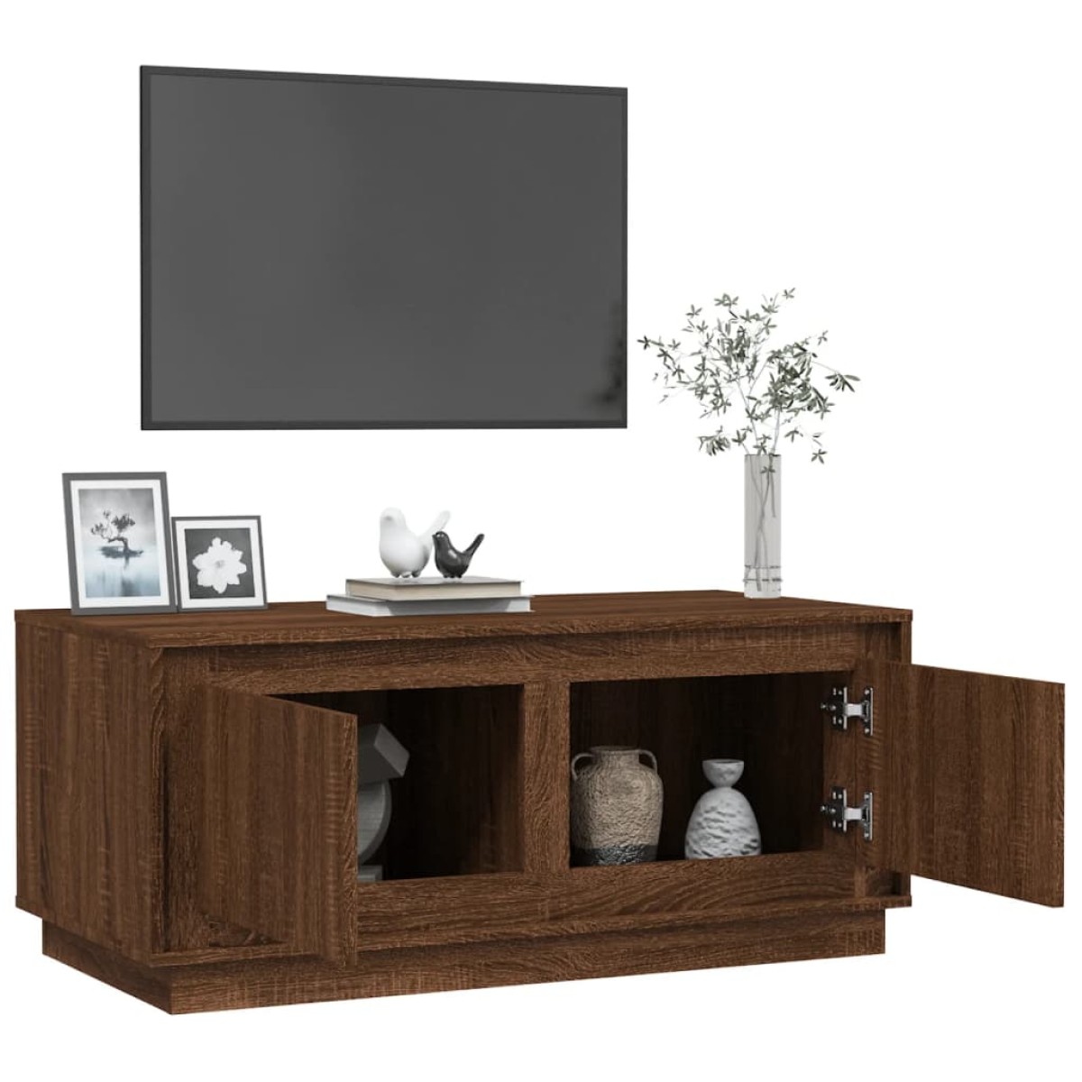 vidaXL Τραπεζάκι Σαλονιού Καφέ Δρυς 102x50x44 εκ. Επεξεργασμένο Ξύλο