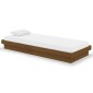 vidaXL Πλαίσιο Κρεβατιού Μελί 75x190 εκ. Ξύλο Πεύκου Small Single
