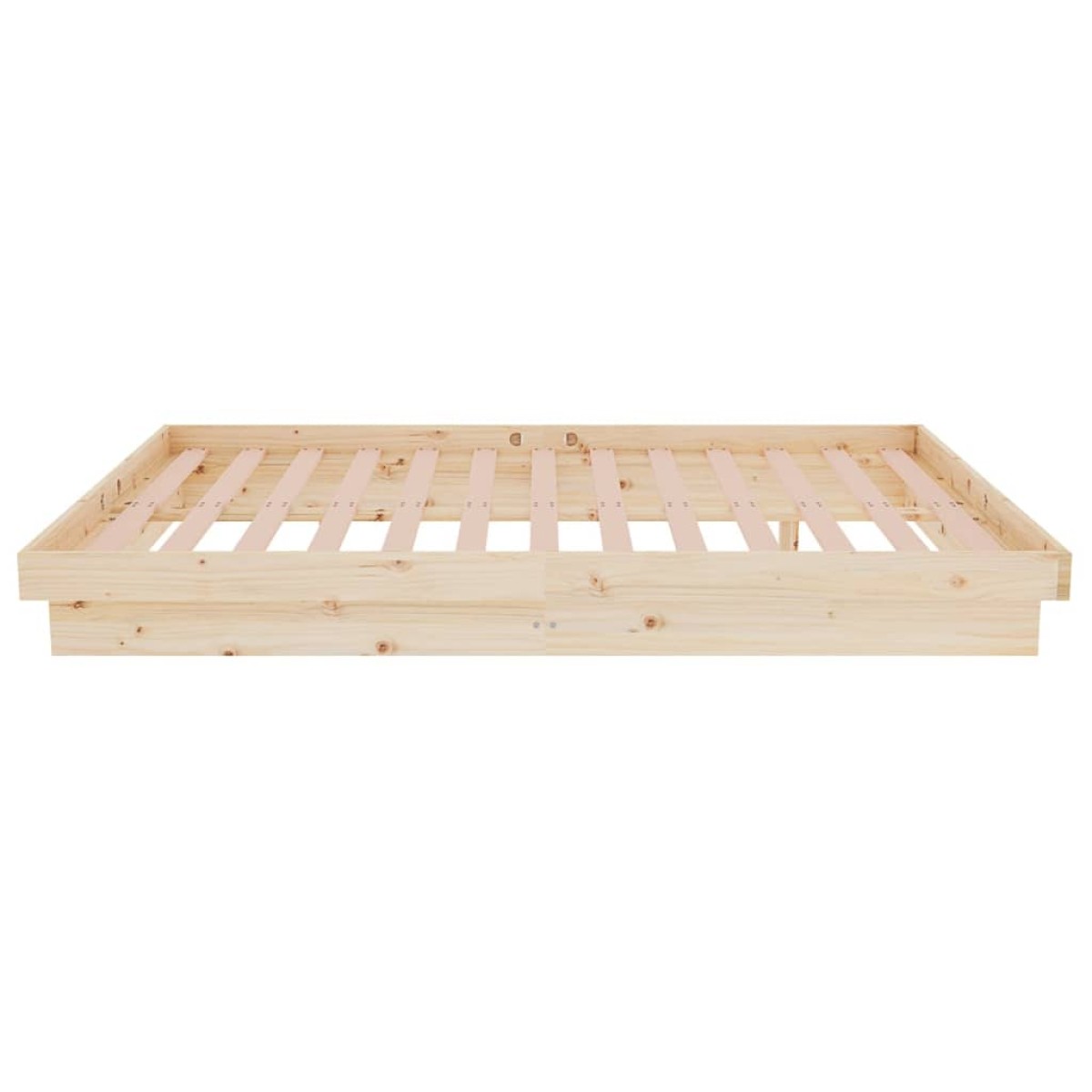 vidaXL Πλαίσιο Κρεβατιού 120 x 190 εκ. από Μασίφ Ξύλο Small Double