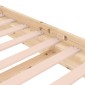 vidaXL Πλαίσιο Κρεβατιού 120 x 190 εκ. από Μασίφ Ξύλο Small Double
