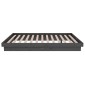 vidaXL Πλαίσιο Κρεβατιού Γκρι 120x190 εκ. Μασίφ Ξύλο Small Double