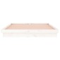 vidaXL Πλαίσιο Κρεβατιού LED Λευκό 180x200 εκ. Super King Size Ξύλο