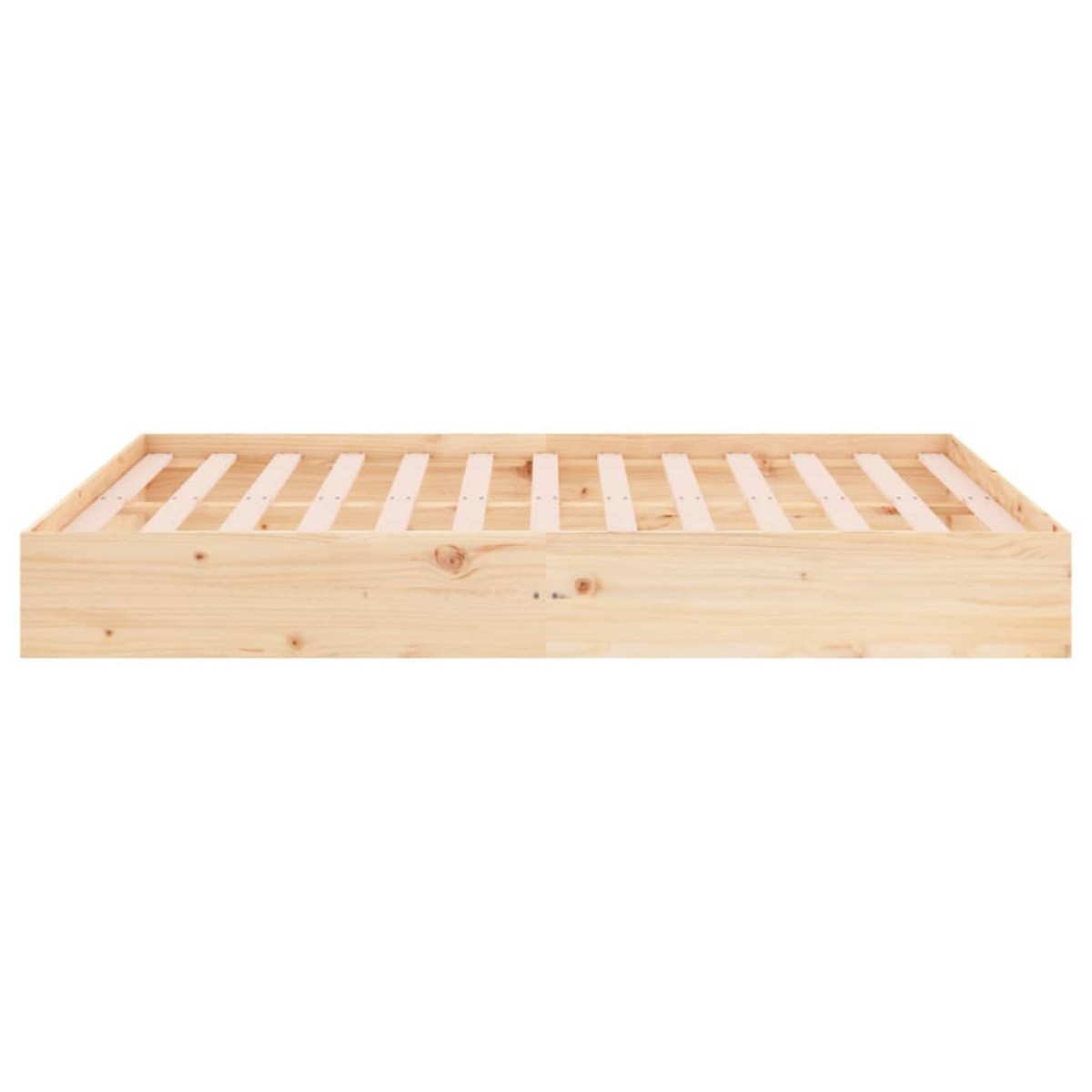 vidaXL Πλαίσιο Κρεβατιού 120 x 190 εκ. από Μασίφ Ξύλο Small Double