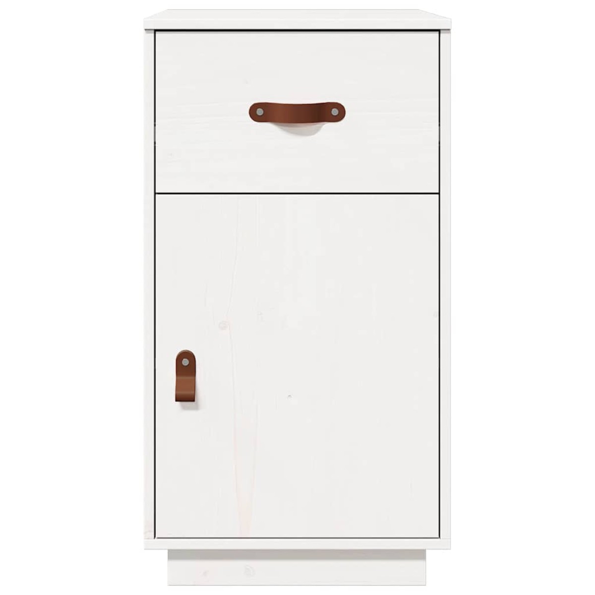 vidaXL Ντουλάπι Γραφείου Λευκό 40 x 50 x 75 εκ. Μασίφ Ξύλο Πεύκου