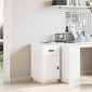 vidaXL Ντουλάπι Γραφείου Λευκό 40 x 50 x 75 εκ. Μασίφ Ξύλο Πεύκου