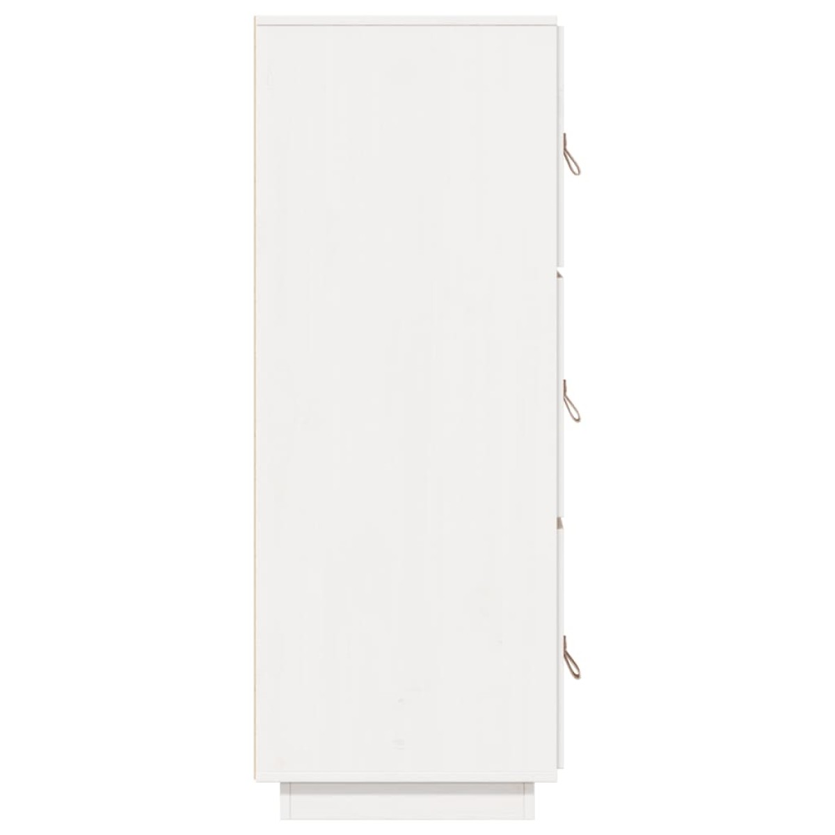 vidaXL Ντουλάπι Ψηλό Λευκό 34 x 40 x 108,5 εκ. από Μασίφ Ξύλο Πεύκου