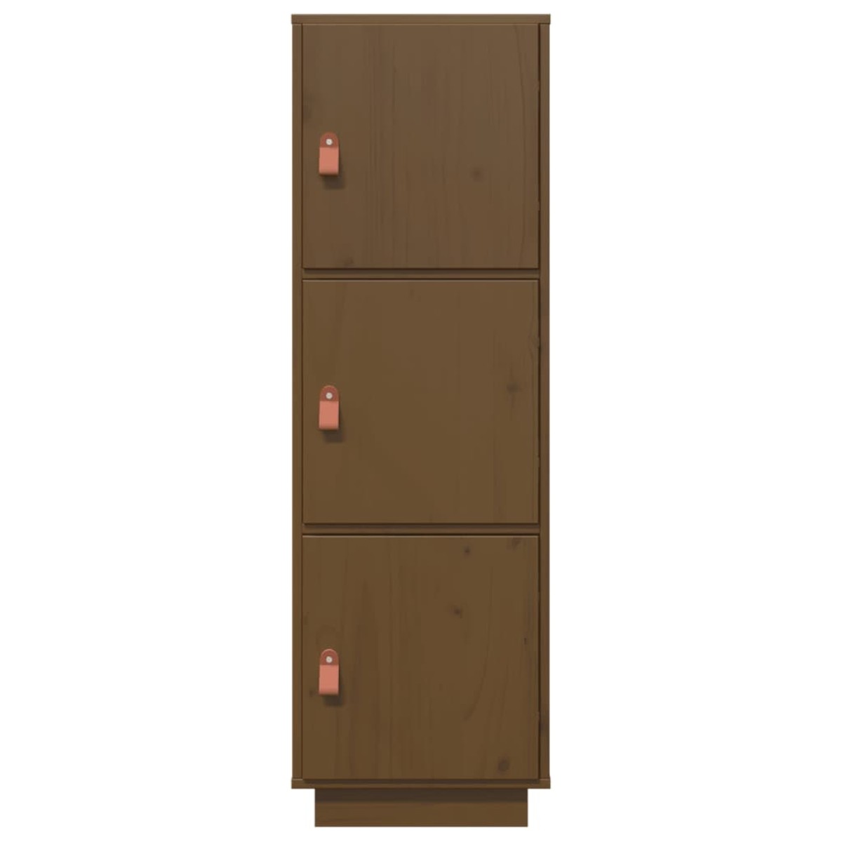 vidaXL Ντουλάπι Ψηλό Καφέ Μέλι 34x40x108,5 εκ. από Μασίφ Ξύλο Πεύκου