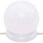 vidaXL Έπιπλο Καθρέπτη με LED Καπνιστή Δρυς 90x31,5x62 εκ.