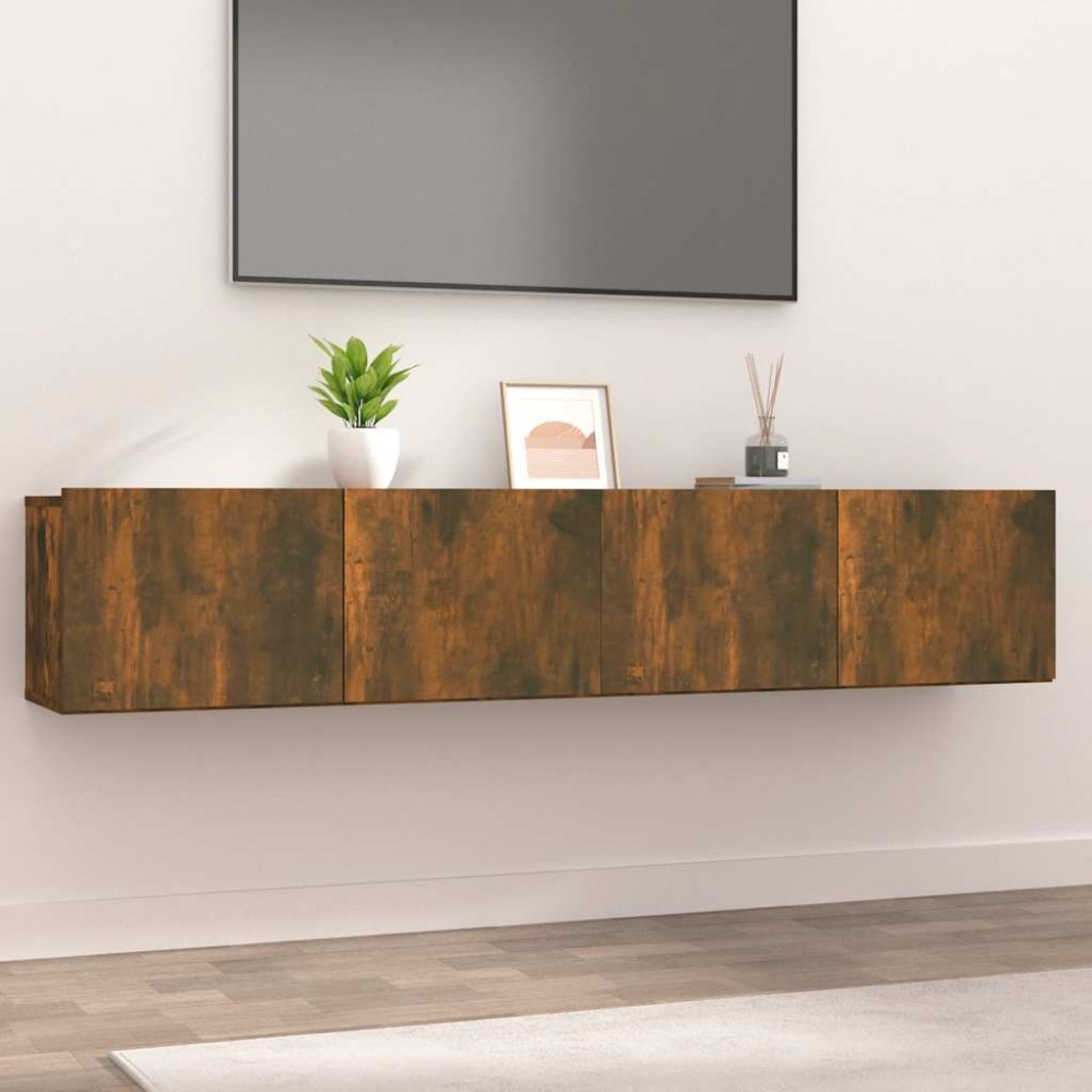 vidaXL Έπιπλα Τηλεόρασης 2 τεμ. Καπν. Δρυς 80x30x30 εκ Επ. Ξύλο