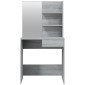 vidaXL Μπουντουάρ με Καθρέφτη Γκρι Sonoma 74,5x40x141 εκ.