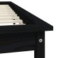 vidaXL Πλαίσιο Κρεβατιού Schwarz 140 x 190 εκ. από Μασίφ Ξύλο Πεύκου