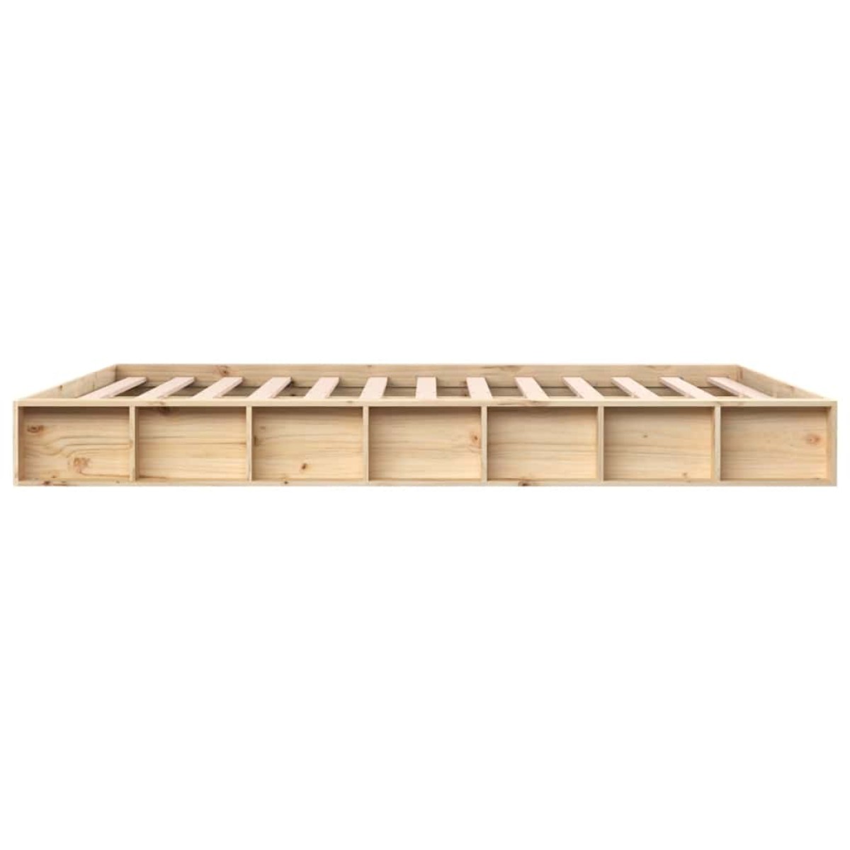 vidaXL Πλαίσιο Κρεβατιού 180 x 200 εκ. Μασίφ Ξύλο Super King Size