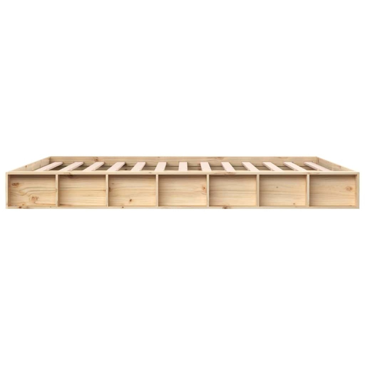 vidaXL Πλαίσιο Κρεβατιού 150 x 200 εκ. Μασίφ Ξύλο King Size
