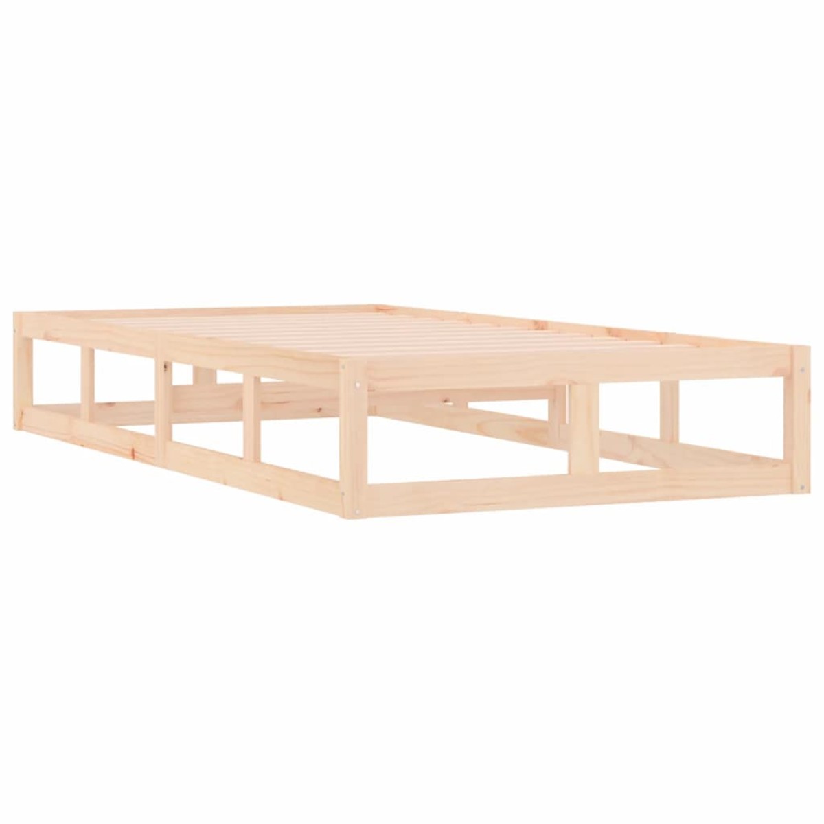vidaXL Πλαίσιο Κρεβατιού 75 x 190 εκ. από Μασίφ Ξύλο Small Single