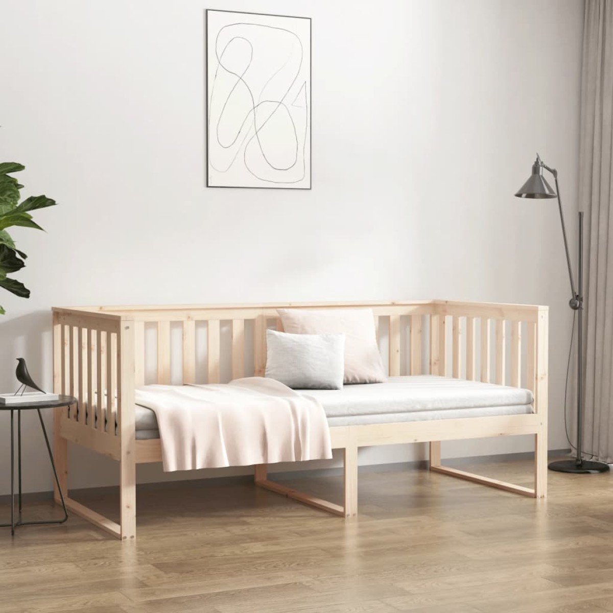 vidaXL Καναπές Κρεβάτι 90 x 190 εκ. από Μασίφ Ξύλο Πεύκου
