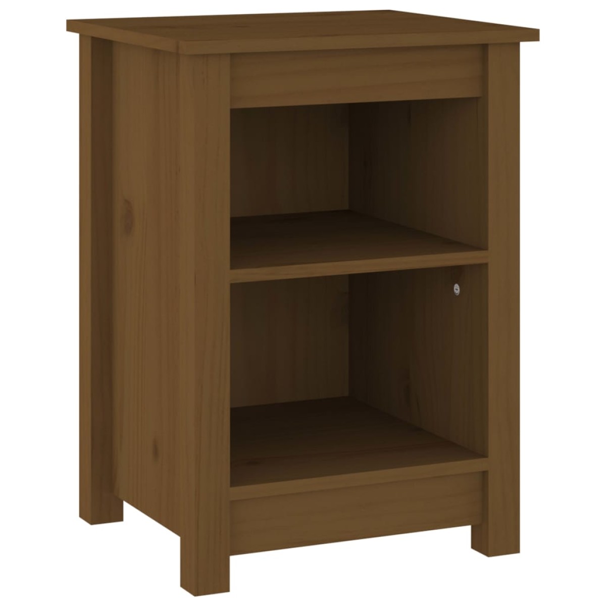 vidaXL Κομοδίνα 2 τεμ. Καφέ Μελί 40x35x55 εκ. από Μασίφ Ξύλο Πεύκου