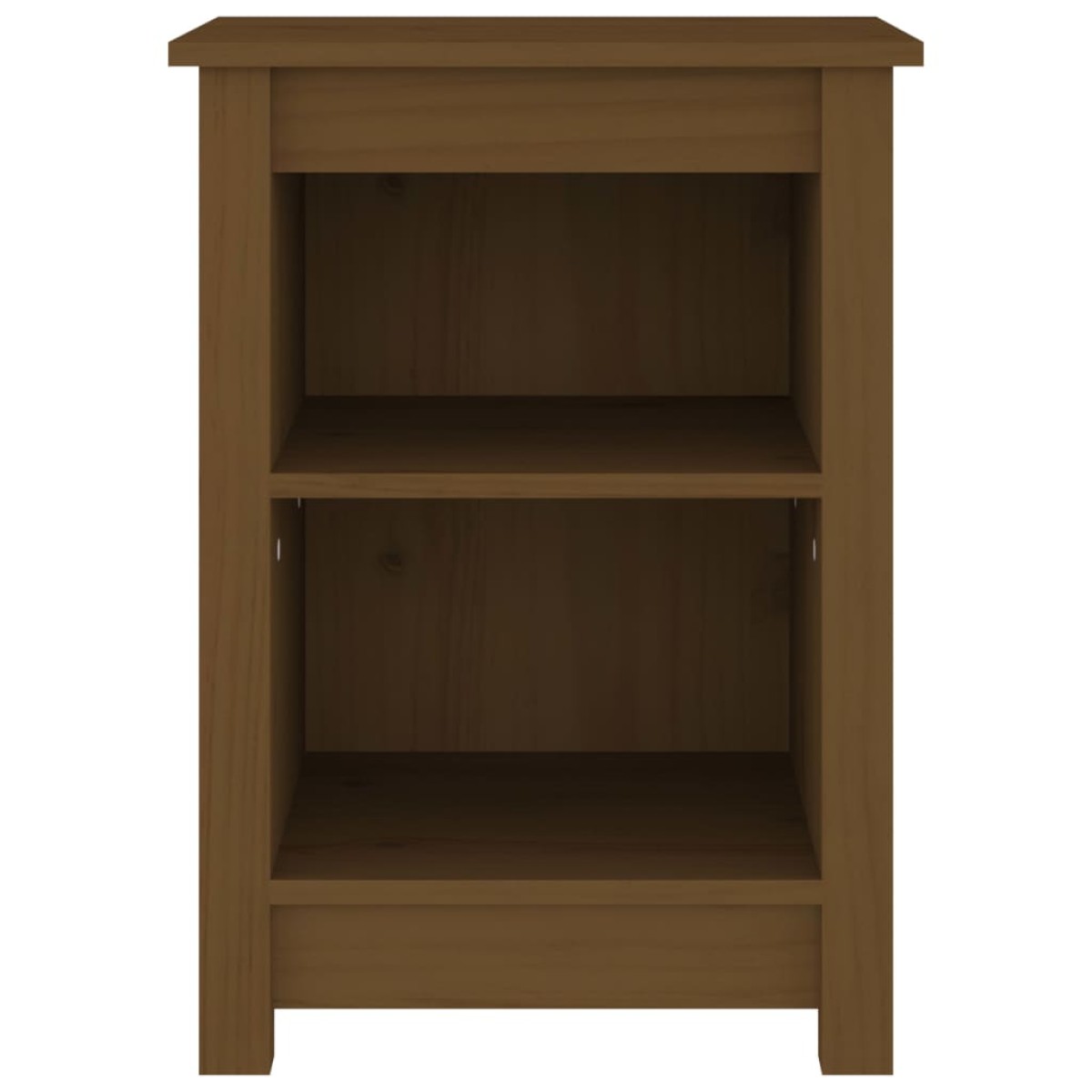 vidaXL Κομοδίνα 2 τεμ. Καφέ Μελί 40x35x55 εκ. από Μασίφ Ξύλο Πεύκου
