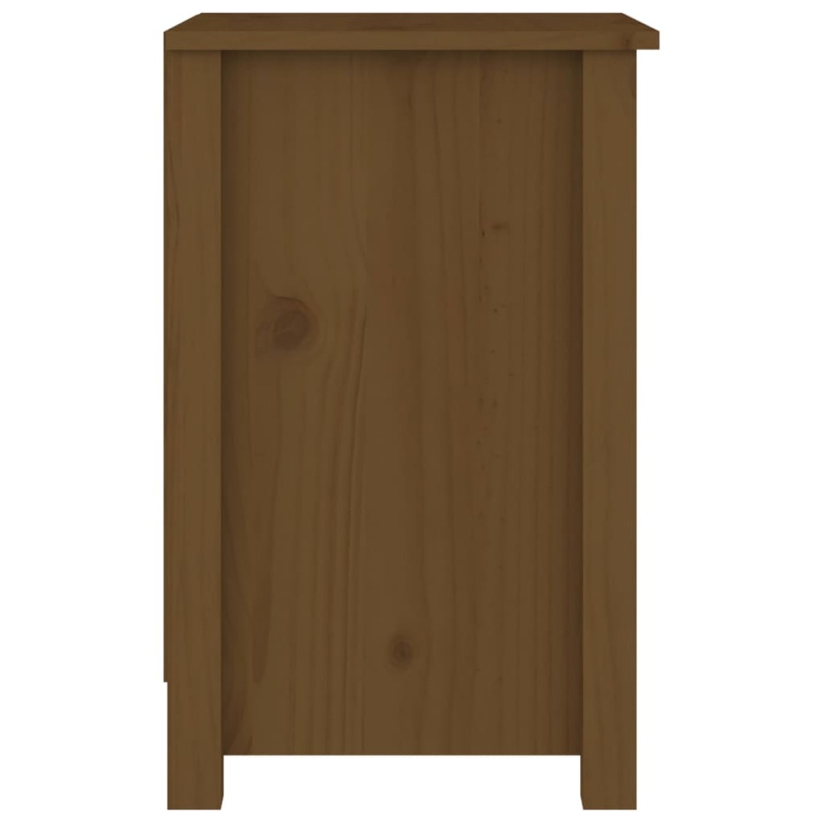 vidaXL Κομοδίνα 2 τεμ. Καφέ Μελί 40x35x55 εκ. από Μασίφ Ξύλο Πεύκου