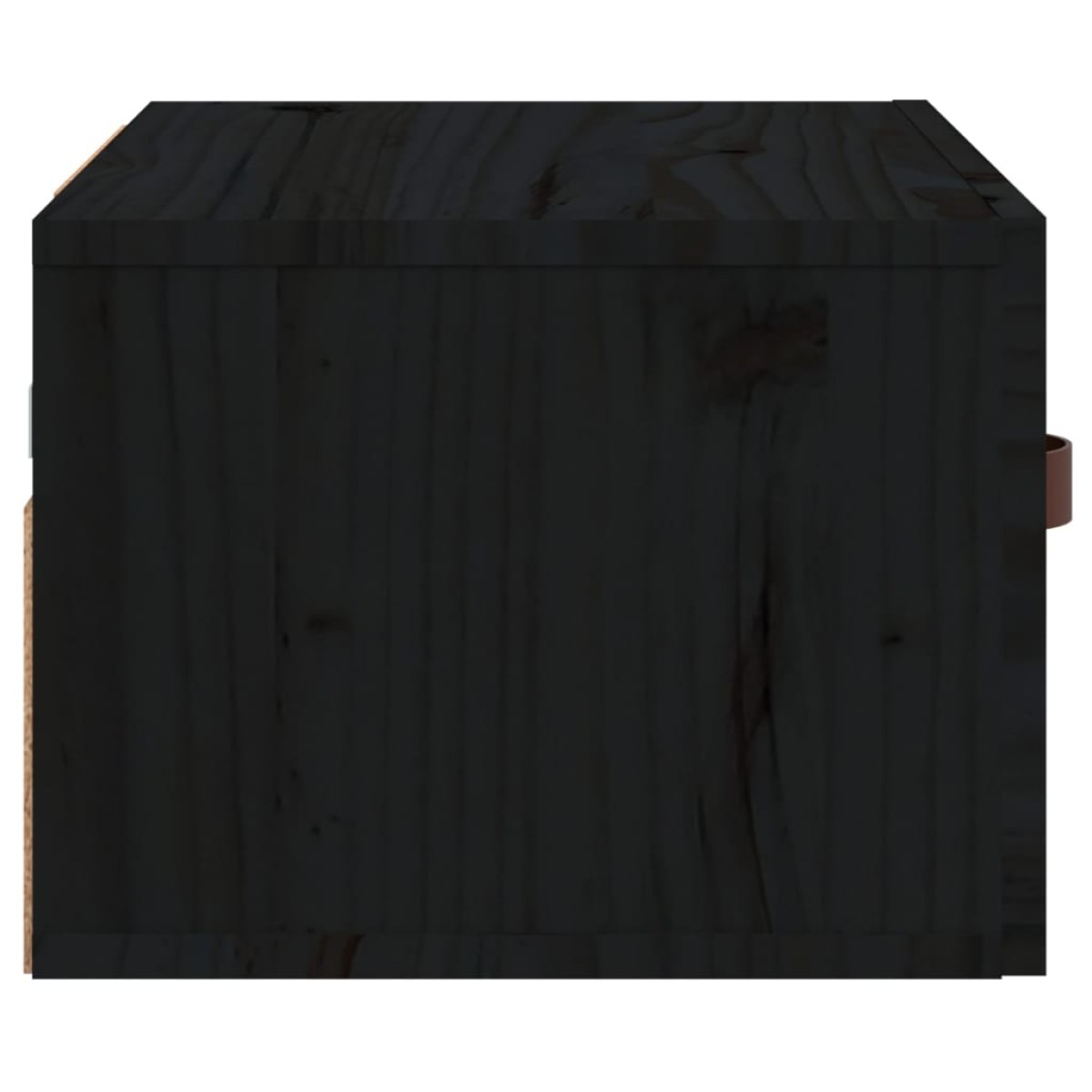 vidaXL Κομοδίνα Επιτοίχια 2 τεμ. Μαύρη 40 x 29,5 x 22 εκ.