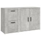 vidaXL Ντουλάπι Γκρι Σκυροδέματος 100x33x59,5 εκ. Επεξεργασμένο Ξύλο