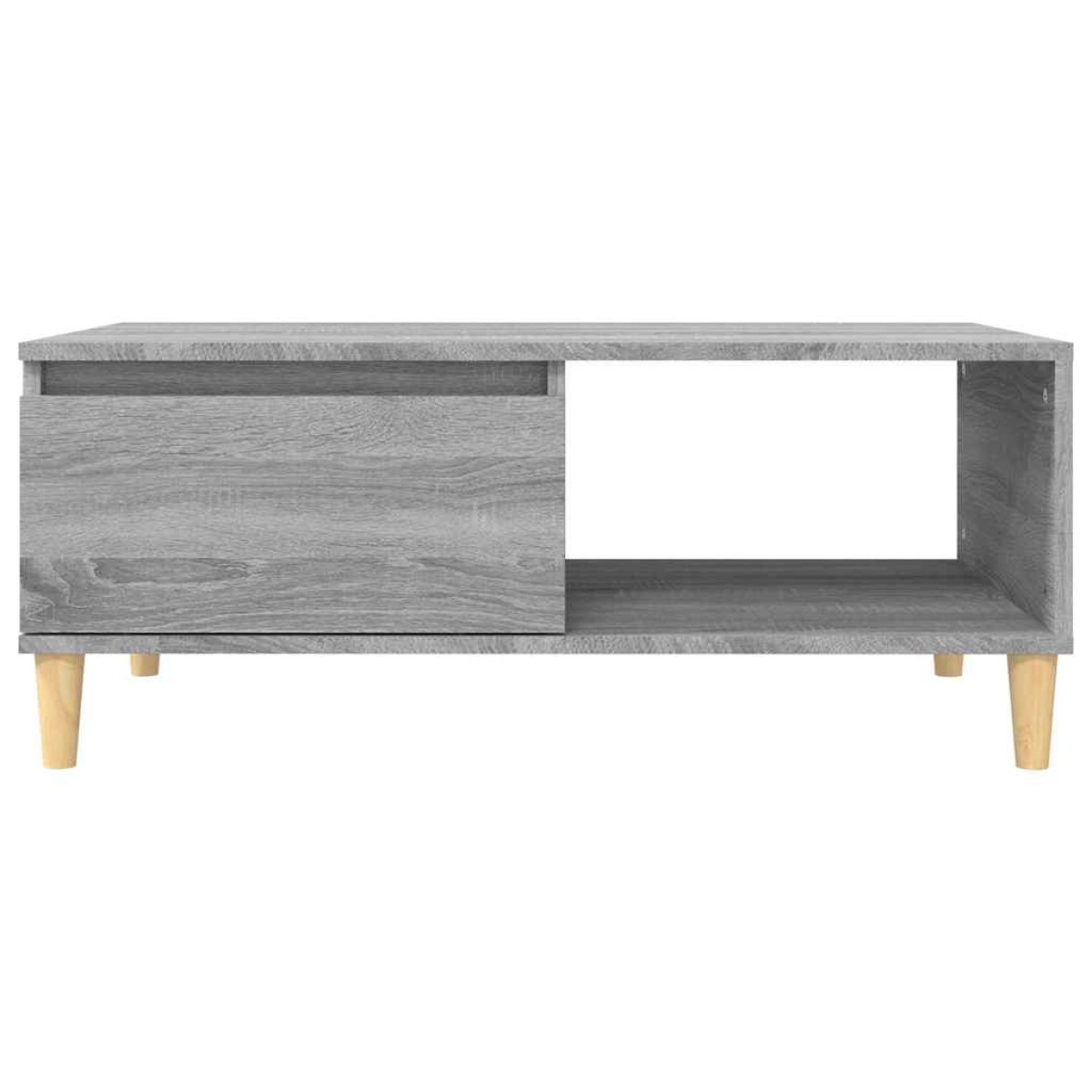 vidaXL Τραπεζάκι Σαλονιού Γκρι Sonoma 90x50x36,5εκ. Επεξεργασμένο Ξύλο