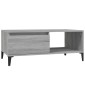 vidaXL Τραπεζάκι Σαλονιού Γκρι Sonoma 90x50x36,5εκ. Επεξεργασμένο Ξύλο