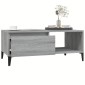 vidaXL Τραπεζάκι Σαλονιού Γκρι Sonoma 90x50x36,5εκ. Επεξεργασμένο Ξύλο