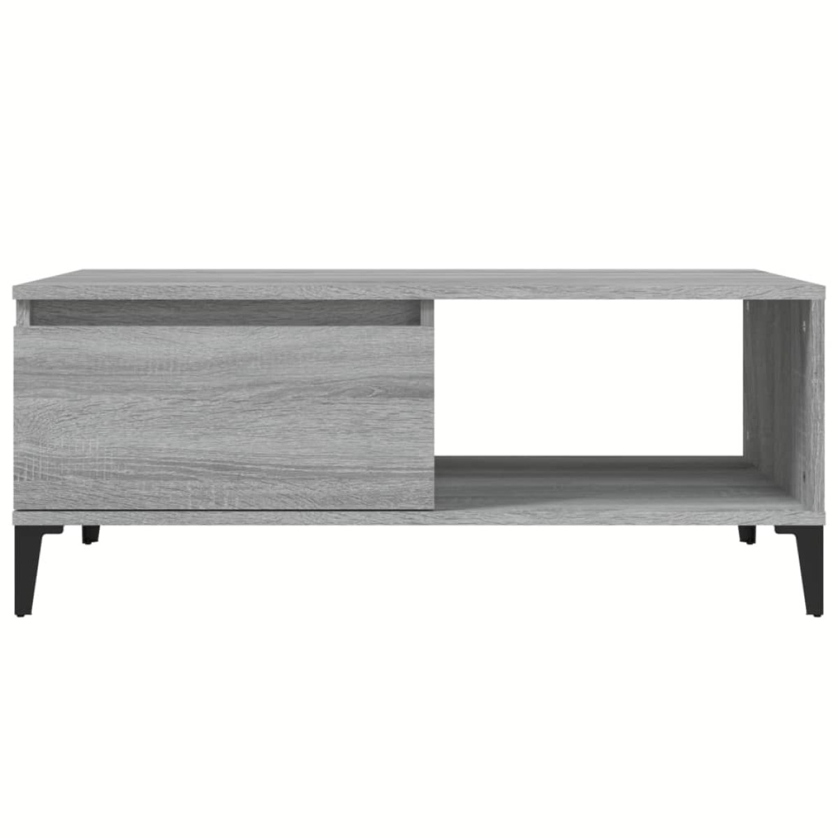 vidaXL Τραπεζάκι Σαλονιού Γκρι Sonoma 90x50x36,5εκ. Επεξεργασμένο Ξύλο