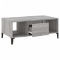 vidaXL Τραπεζάκι Σαλονιού Γκρι Sonoma 90x50x36,5εκ. Επεξεργασμένο Ξύλο