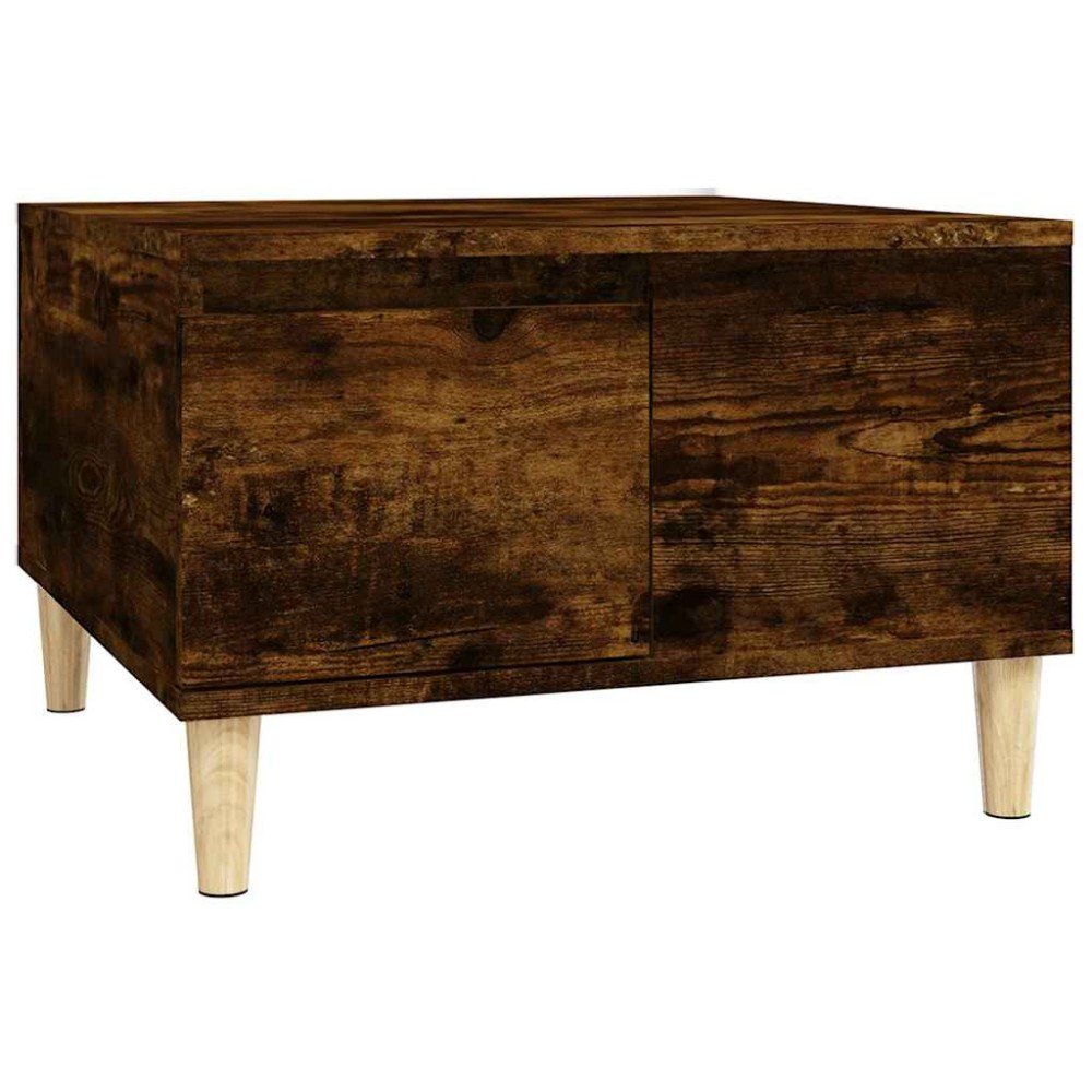 vidaXL Τραπεζάκι Σαλονιού Καπνιστή Δρυς 55x55x36,5εκ. Επεξεργασμ. Ξύλο