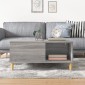 vidaXL Τραπεζάκι Σαλονιού Γκρι Sonoma 80x80x36,5εκ. Επεξεργασμένο Ξύλο