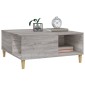 vidaXL Τραπεζάκι Σαλονιού Γκρι Sonoma 80x80x36,5εκ. Επεξεργασμένο Ξύλο